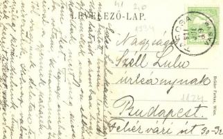 1911 Tarcsa, Tatzmannsdorf; Batthyány szálló, Olvasóterem. Hönigmann Jakab kiadása / Hotel mit Leseh...