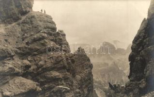 Sziklák a Dolomitokban az első világháborús olasz front közelében / Mountain peaks at the Dolomites, near the WWI Italian front, photo