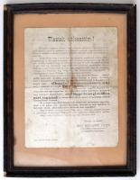 1909 Tisztelt Választóim! Batthyány József (1858-1922) földbirtokos, országgyűlési képviselő beszámo...