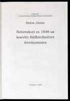 Botos János: Reformkori és 1848-as kísérlet földhitelintézet létrehozására. Fejezetek a magyarország...