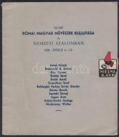 1936 Ujabb római magyar művészek kiállítása a Nemzeti Szalonban. Kiállítási katalógus + Meghívó a Ta...