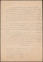 1945-1952 Márai Sándorral kapcsolatos két irat. Egy kérelem a háborúban bombatalálatot kapott I. Mik...