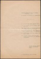 1945-1952 Márai Sándorral kapcsolatos két irat. Egy kérelem a háborúban bombatalálatot kapott I. Mik...