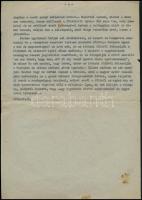 1945-1952 Márai Sándorral kapcsolatos két irat. Egy kérelem a háborúban bombatalálatot kapott I. Mik...
