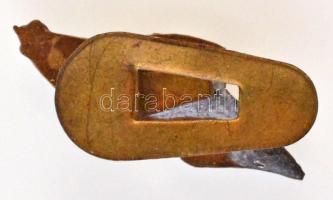 ~1948. "Görög Népért" zománcozott fém gomblyukjelvény (22x9mm) T:2