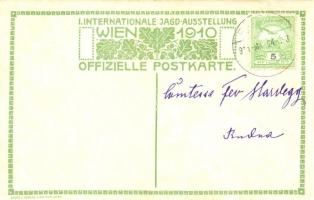 1910 Wien, Erste Internationale Jagdausstellung. Jagdschloss Ungarn / The First International Huntin...