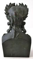 1876 Thiébaut Freres öntöde: Marianne. (Théodore Doriot után). Patinázott bronz büszt, jelzett, /  T...