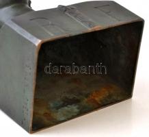 1876 Thiébaut Freres öntöde: Marianne. (Théodore Doriot után). Patinázott bronz büszt, jelzett, /  T...