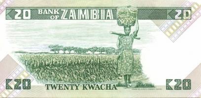 Zambia 1980-86. 1K, 2K, 5K, 10K, 20K, 50K komplett sor! T:I