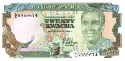 Zambia 1989. 2K, 5K, 10K, 20K, 50K komplett sor! T:I
