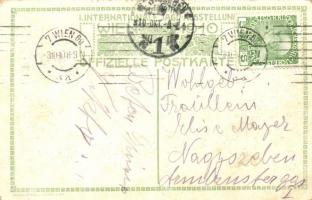 1910 Wien, Erste Internationale Jagdausstellung. Tiroler Alpendorf / The First International Hunting...