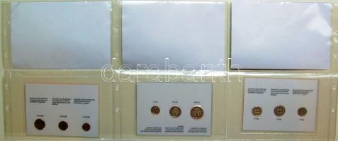 India 1988-95. 10P, 25P, 50P szettben, ismertetővel T:BU + Kazahsztán 1993. 2T, 20T, 50T szettben, i...