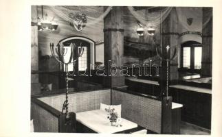 Szeged - 4 db lap: Fülöp-féle halászcsárda, Hági söröző (3 lap); belsők