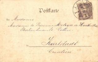 1901 Tennis match. Verlag F.S. Berlin No. 130. s: F.S