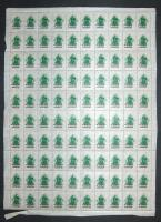 1946. 2000AP-ös okmánybélyeg, pénz helyett is használták, teljes 100-as ívben