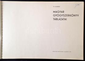 Magyar gyógyszerkönyv táblázata. Bp.,1967, Medicina. VI. kiadás. Kiadó haránt alakú spirálkötés, jó ...