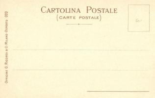 Iris / Japanese geisha, opera. Italian Art Nouveau postcard. Officine G. Ricordi & C. 020. litho...