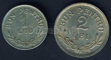 Románia 1924. 1L, 2L T:2/3