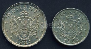 Románia 1924. 1L, 2L T:2/3