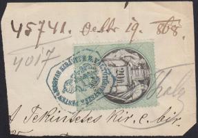 1868 20 Ft váltótörvényszéki bélyegzővel