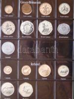 Világgyűjtemény, 95db régi és új, tengerentúllal, 3db jó állapotú albumban