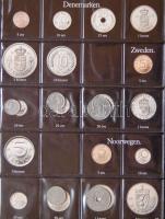 Világgyűjtemény, 95db régi és új, tengerentúllal, 3db jó állapotú albumban