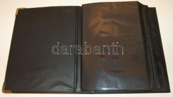 Képeslapalbum, 200 férőhelyes, újszerű állpotban, fekete színben