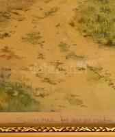 Simone Hanmont (?-?): Ház a vízpartnál. Ofszet, papír, üvegezett keretben, 36×53 cm