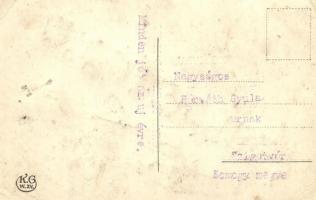 Héber nyelvű virágos újévi üdvözlőlap / Hebrew New Year greeting card with flowers, Judaica. K.G. X....