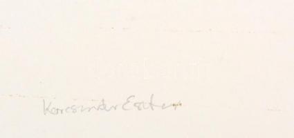 Korcsmár Eszter (?-?): Egysejtű. Szerigráfia, papír, jelzett, 50×70 cm