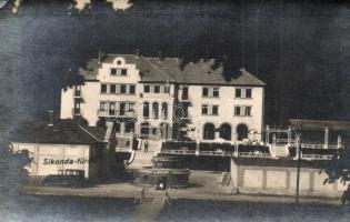 1931 Sikonda fürdő (Komló), Sikonda szálloda, automobil. Szedlay Béláné photo (EK)