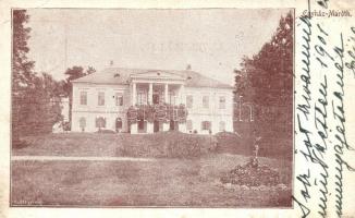 1900 Egyházmarót, Kostolné Moravce (Hontmarót, Hontianske Moravce); Özv. Bartakovics Ágostné kastélya / castle (EK)