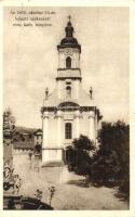 Szekszárd, az 1925. október 24-én leégett római katolikus templom (EK)
