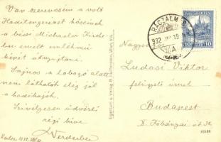 1932 Bécs, Wien, Vienna; A Haditengerészet hőseinek emelt emlékmű a Szent Mihály templomban koszorúk...