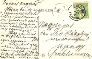 1908 Ercsi, Hajóállomás, Tűzoltó szertár. Déri János és fia kiadása (EK)