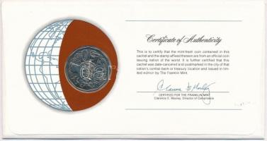 Ausztrália 1978. 50c "Nemzetek pénzérméi" felbélyegzett borítékban, bélyegzéssel, holland ...