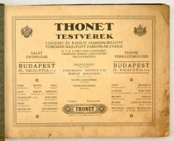 cca 1930 Thonet testvérek hajlítottbútorgyára. Nagy képes áruminta  katalógus. 50 tábla. (Képek: haz...