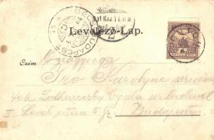 1901 Somorja, Csallóköz-Somorja, Samorín; katolikus templom, Városház utca / Catholic church, street...