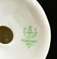 Hollóházi porcelán kócsag, kézzel festett, jelzett, hibátlan, m: 20 cm