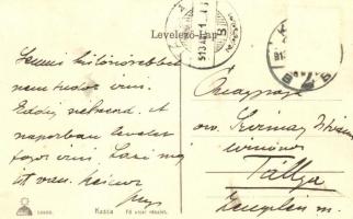 1913 Kassa, Kosice; Fő utca este, Grünwald és Szakmáry és Zilahy üzlete / main street at night, shop...