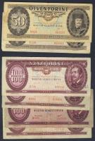 Kis hagyaték tétel 84db benne korona, pengő, forint sok Német Császárság, Weimari Köztársaság, III.B...