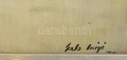 Luigi jelzéssel: Ház. Olaj, farost, üvegezett fa keretben, 34×37 cm