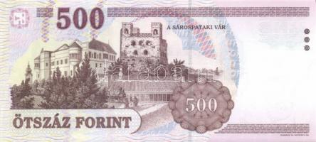 2006. 500Ft(2x) egymásutáni sorszámokkal előlapi nyomat elcsúszásával és mindkettőben alul látványos...