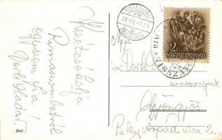 Rimaszombat, Rimavska Sobota; utcakép Lipthay L. és  Cséman üzletével, ruha és bútorbolt, autó / str...