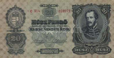 1930. 20P T:II- Többször hajtva, de tiszta!