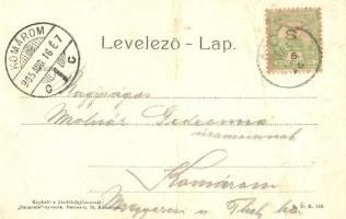 1905 Ács, Honvéd szobor (fa)