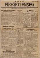 1956 Magyar Függetlenség. Magyar Nemzeti Forradalmi Bizottmány lapja. I. évf. 3. sz., 1956. október. 31., Szerk.: Dudás József,