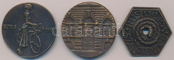 Kutas László (1936- ) 1990. "Kutas Galéria" Br névjegyérem (41mm) + DN "Ne pityeregje...