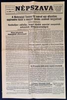 1956 Népszava. Magyar Szociáldemokrata Párt központi lapja, 7 száma, 1956. október 26., 29.-31., nov...