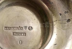 Hermann Patent fém kiöntő, jelzett, m: 10 cm